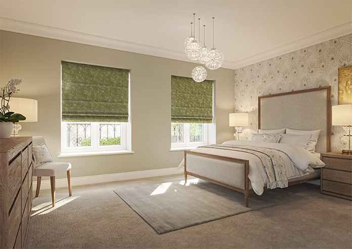 Caen Chenille, Golden Brown - Roman Blind - Image 6